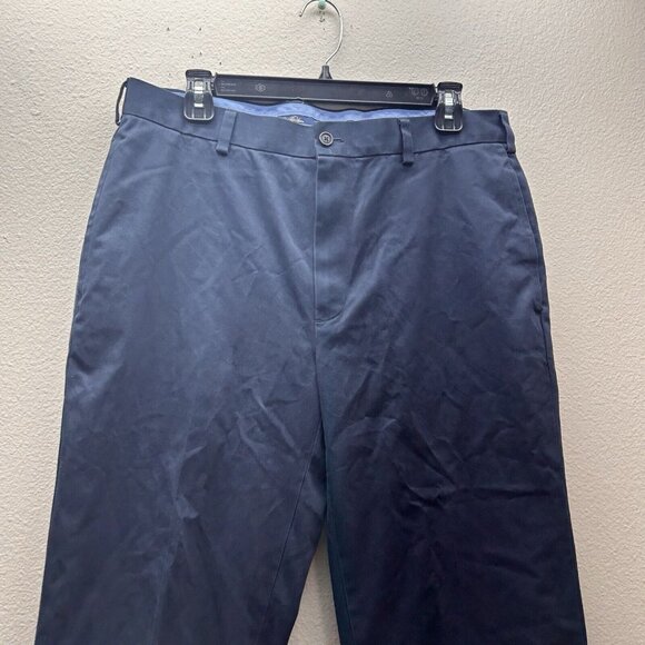Brooks Brothers Mens 34x32 Lightweight Advantage Chino Clark Fit Stretch Navy - Picture 2 of 5